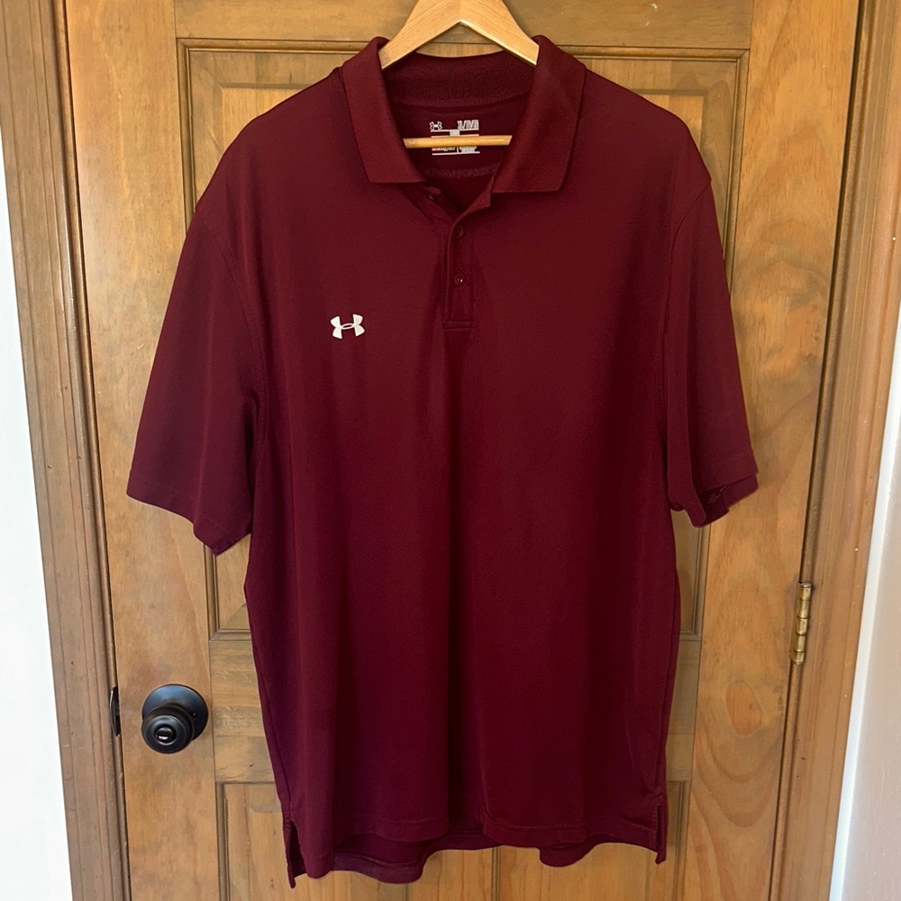 Under Armour Men's Burgundy Polo Shirt